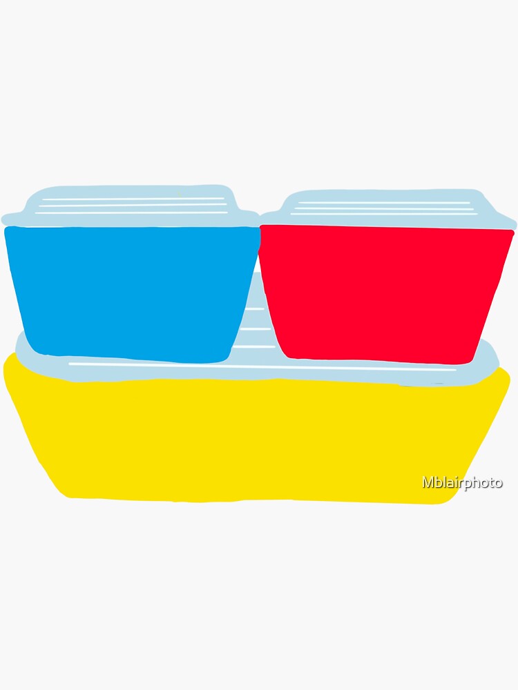 Vintage Pyrex Primary Colors Mixing Bowls and Pyrex Primary Colors  Refrigerator Dishes 