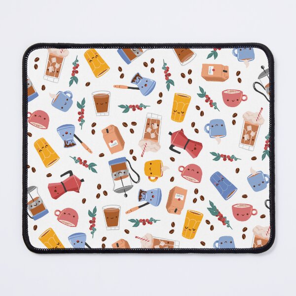 Item preview, Cute coffee lover pattern designed and sold by origamishop.