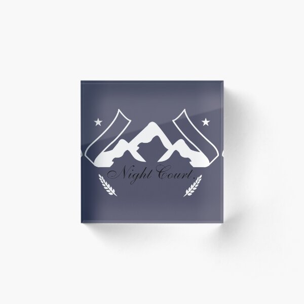 Courts of Prythin - Night Court. Acrylic Block