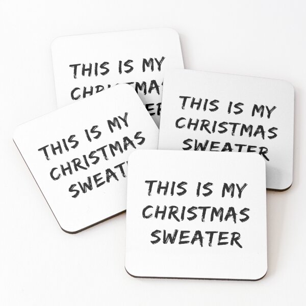 Item preview, This is My Christmas Sweater (Black Brush Text) designed and sold by STUDIO-72.