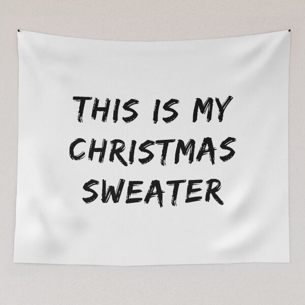 Item preview, This is My Christmas Sweater (Black Brush Text) designed and sold by STUDIO-72.
