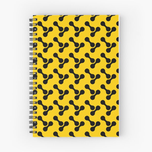 Item preview, black and yellow abstract bone circle organic shape pattern designed and sold by Ray Loka.