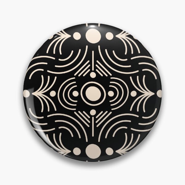 Item preview, Boho Mud Cloth - Geometric Abstract Minimalist Geometric Lines & Dots - Black & White designed and sold by Carrie Cantwell Art.