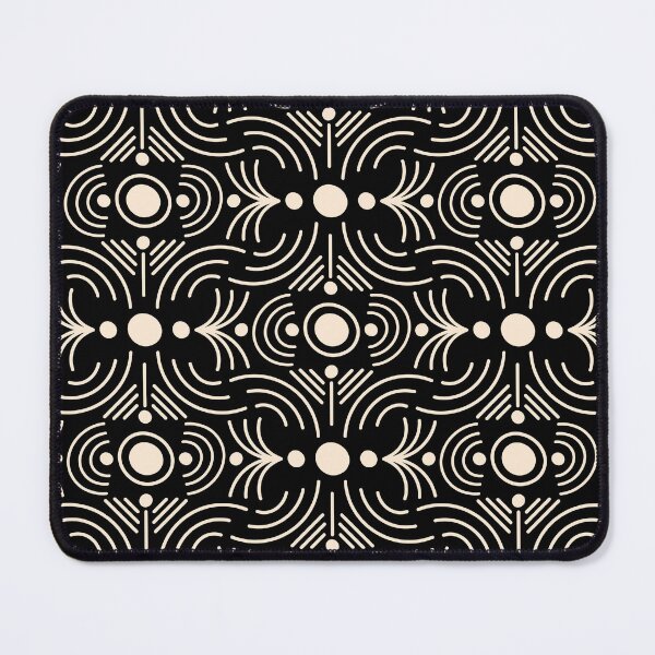 Item preview, Boho Mud Cloth - Geometric Abstract Minimalist Geometric Lines & Dots - Black & White designed and sold by Carrie Cantwell Art.