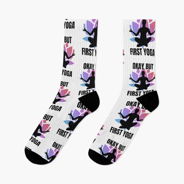 Item preview, Okay, but first yoga designed and sold by Marti t-shirts.