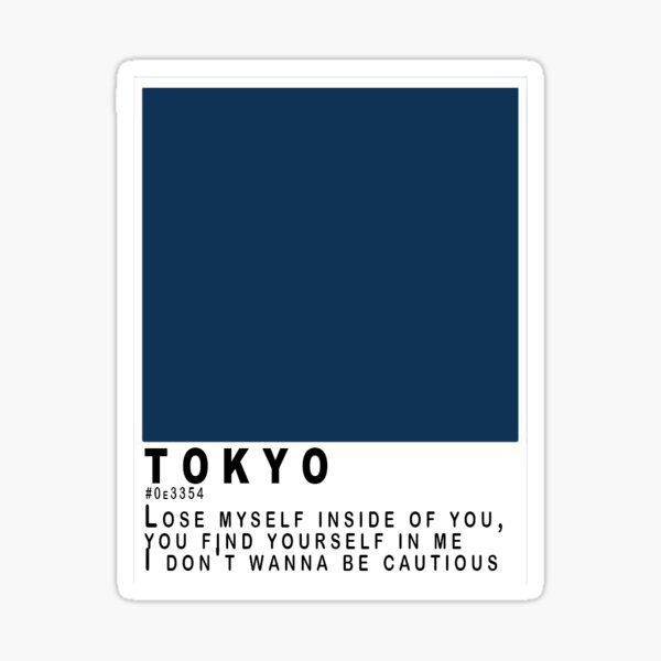 Item preview, TOKYO Pantone designed and sold by Kool Stickers.