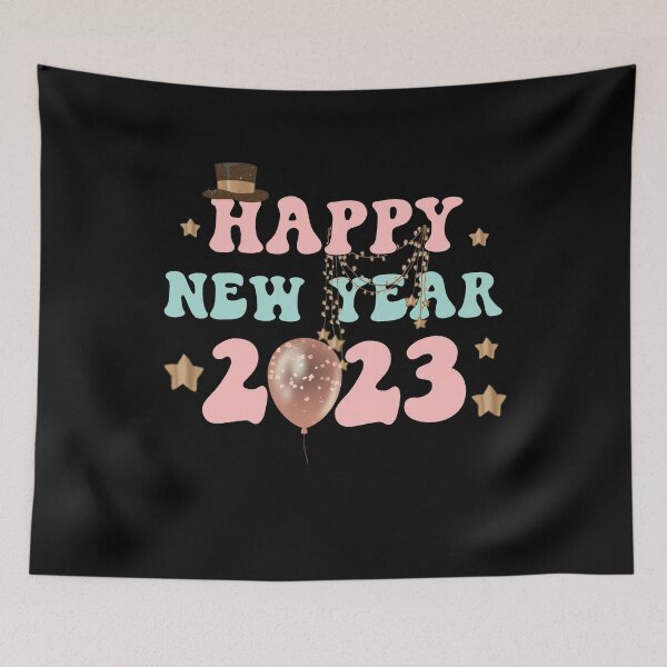 Item preview, Happy New Year 2023 Glitter Pink Balloons designed and sold by Karry-Pat.