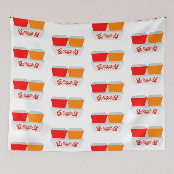 Item preview, Vintage Pyrex Friendship Pattern Refrigerator Set designed and sold by Mblairphoto.