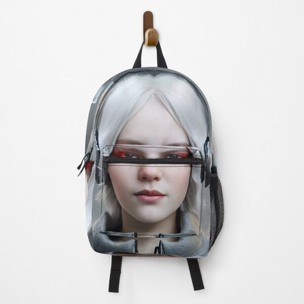 Item preview, white-haired girl with earmuffs designed and sold by Artaverse.