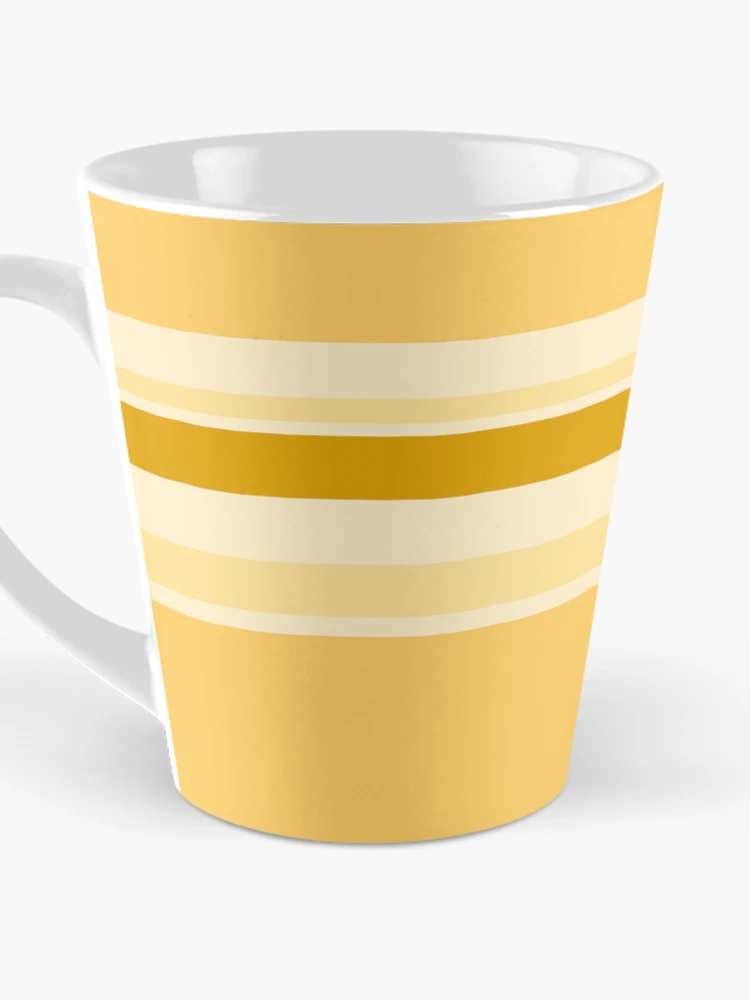 Thumbnail 3 of 4, Coffee Mug, Yellow Stripes designed and sold by Ragpamuffin.