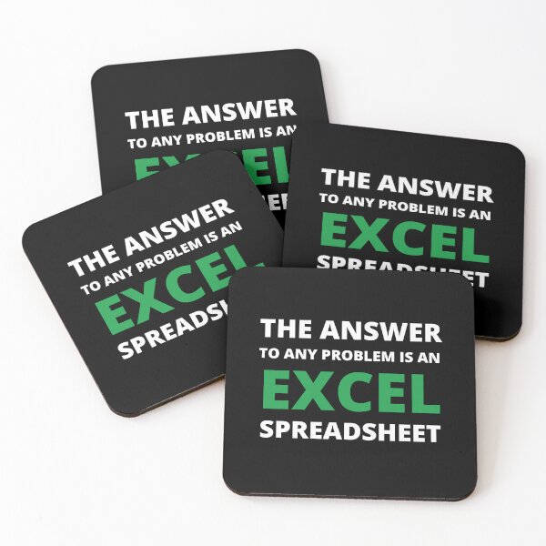 Item preview, The answer to any problem is an excel spreadsheet designed and sold by TomorrowQuotes.