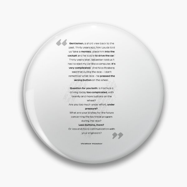 Item preview, F1 quote - Longest quote designed and sold by JuggeNL.