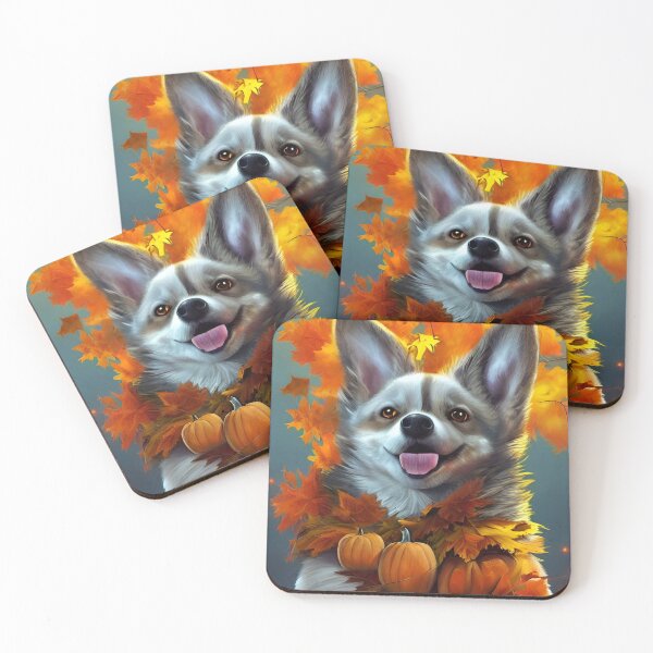 Artikelvorschau, AI Generated Art, Halloween/Fall Puppy entworfen und verkauft von RabbitHoleMI.