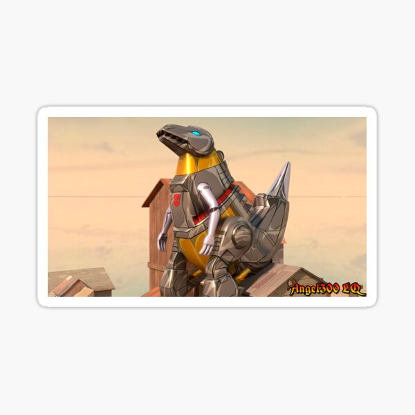 Grimlock Alt Mode Sticker For Sale By Angel300LQ Redbubble