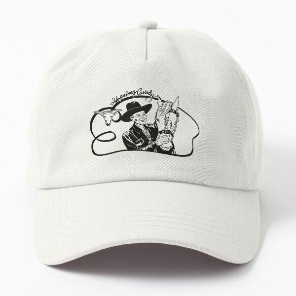 Retro Vintage Hopalong Cassidy logo design Dad Hat