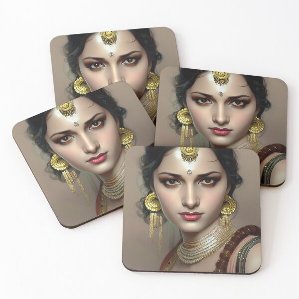 Item preview, Beautiful girl wearing traditional indian clothes designed and sold by Artaverse.