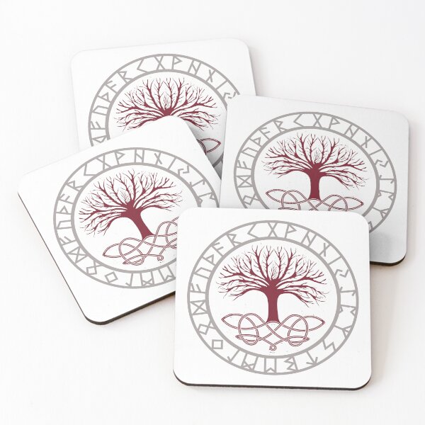 Item preview, Yggdrasil The World Tree with Elder Futhark Runes | Norse Mythology gifts designed and sold by Time Nomads.