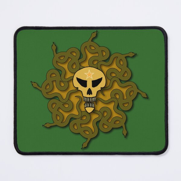Item preview, Skull with star surrounded by snakes designed and sold by KoandZo.