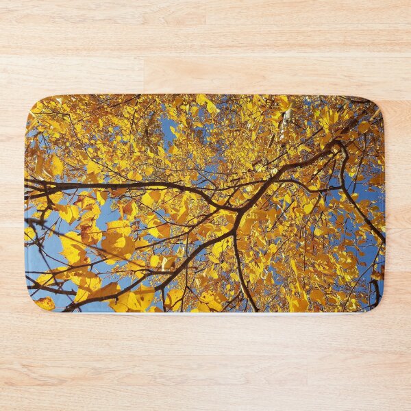 Item preview, Golden Fall Foliage Against Vivid Blue Sky designed and sold by Kim Arnott.