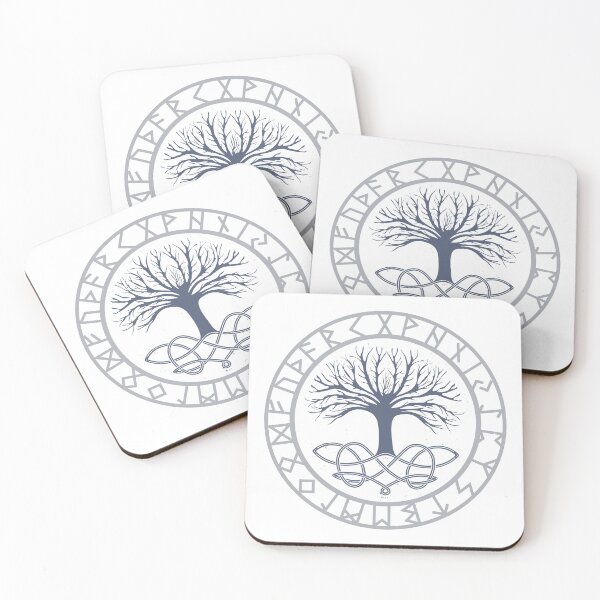 Item preview, Yggdrasil The World Tree with Elder Futhark Runes | Norse Mythology gifts designed and sold by Time Nomads.