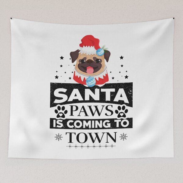 Item preview, Meme Happy Santa Paws Is Coming To Town Dog hat Christmas designed and sold by BufFord71.