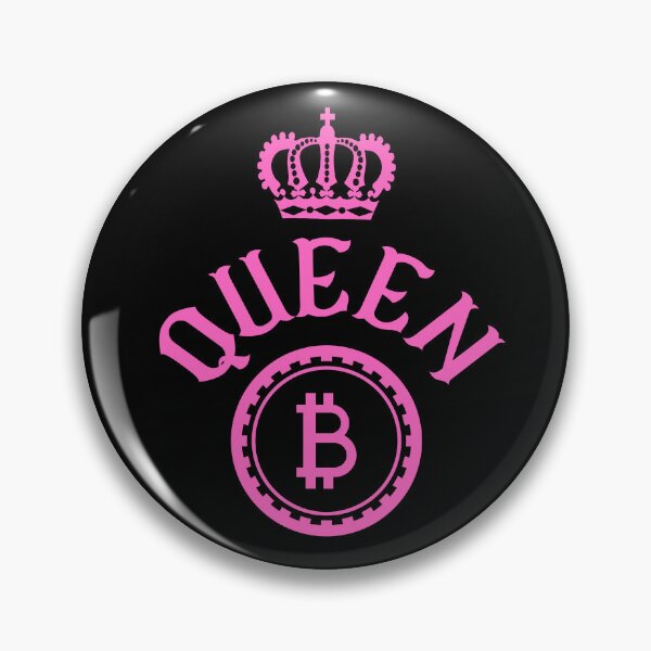 Item preview, Queen B - Bitcoin and crown in pink designed and sold by yennyz.