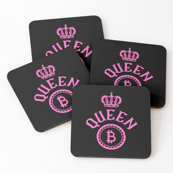 Item preview, Queen B - Bitcoin and crown in pink designed and sold by yennyz.