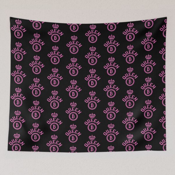 Item preview, Queen B - Bitcoin and crown in pink designed and sold by yennyz.