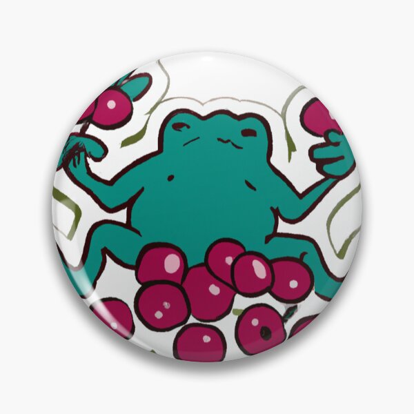Artikelvorschau, Frosch und Preiselbeeren entworfen und verkauft von OddSpiderArt.