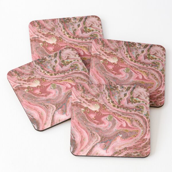 Item preview, Crazy pink marbled endpaper designed and sold by coverinlove.