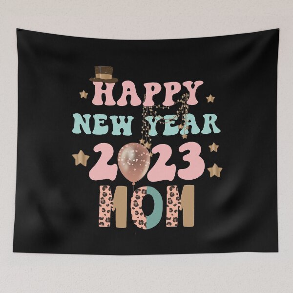 Item preview, Happy New Year 2023 Mom Glitter Pink Balloons designed and sold by Karry-Pat.