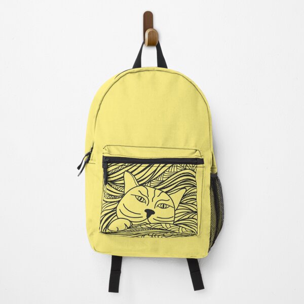 Item preview, Serious cat on a pillow. Black and white drawing designed and sold by Tasha-design.