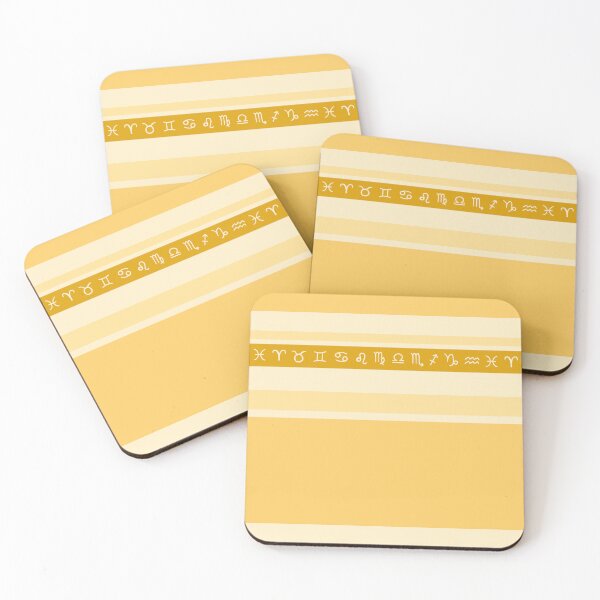 Item preview, Yellow Stripes Astrology Pattern designed and sold by Ragpamuffin.