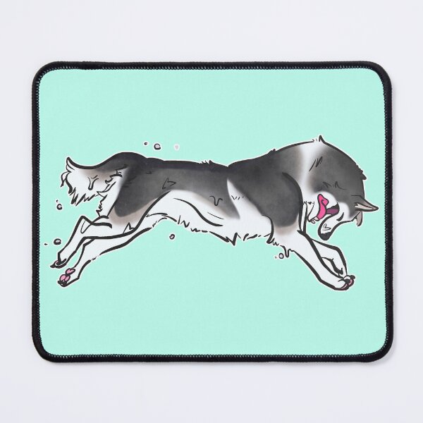 Item preview, Siberian Husky post swim (Black & White) designed and sold by Sparklepupfaeri.
