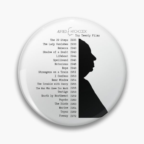 Item preview, Alfred Hitchcock Top Twenty Films, Best 20 Films designed and sold by LaziniArts.