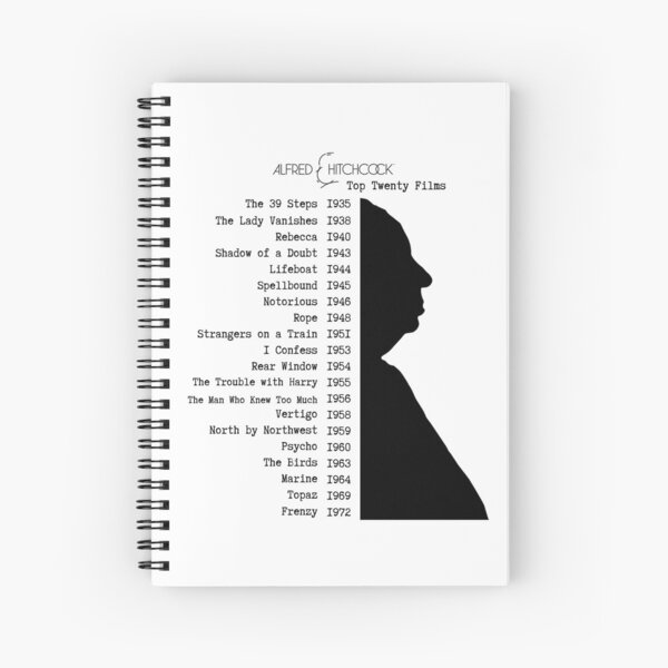 Vista previa del artículo con la obra «Alfred Hitchcock Top Veinte Películas, Mejores 20 Películas», diseñado y vendido por LaziniArts.