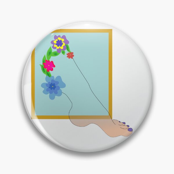 Item preview, Quirk-E T-shirt Quirky T-shirt Flowery Foot designed and sold by Quirk-E-Store.