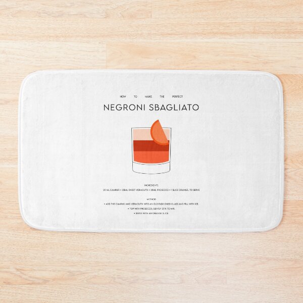 Item preview, Negroni Sbagliato Recipe Artwork designed and sold by GirlGangPrints.