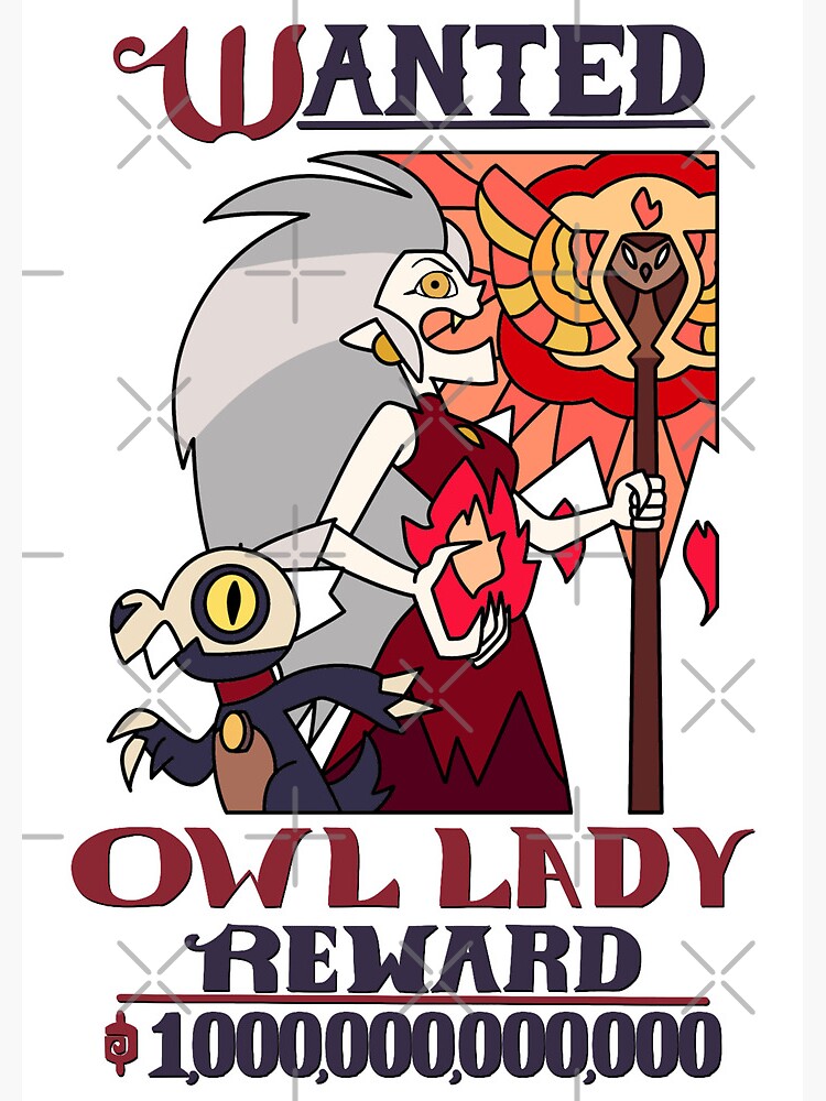 Owl Lady wanted poster ~ The Owl House ~ ver 1 | Greeting Card