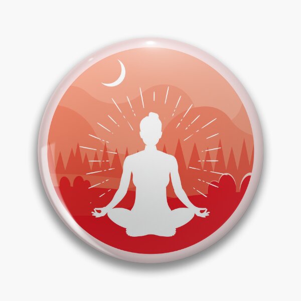 Item preview, Okay But Yoga First | Yoga Lotus Pose | Red designed and sold by Pisutachio.