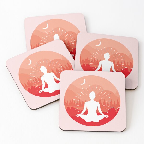 Item preview, Okay But Yoga First | Yoga Lotus Pose | Red designed and sold by Pisutachio.