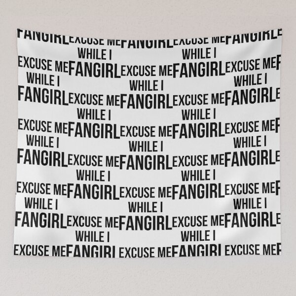 Item preview, Excuse Me While I Fangirl Fitted Scoop designed and sold by GloryEssentials.
