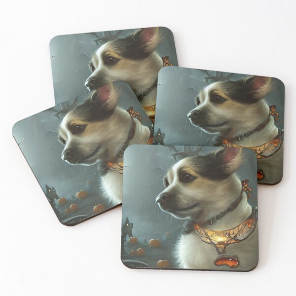 Artikelvorschau, AI Generated Art, Halloween/Fall Puppy entworfen und verkauft von RabbitHoleMI.