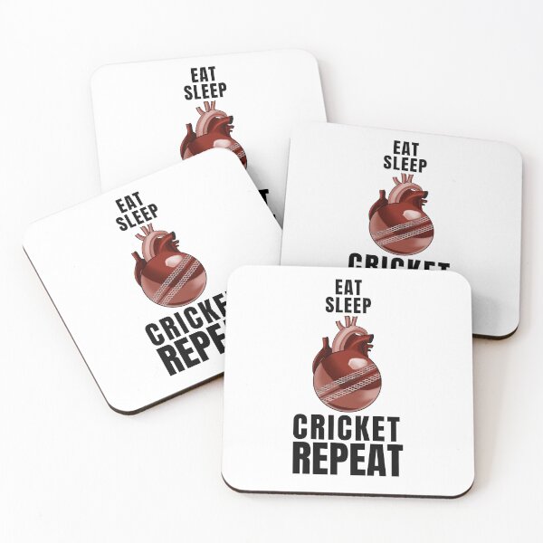 Item preview, Eat sleep cricket repeat designed and sold by Marti t-shirts.