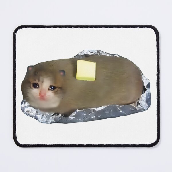 Item preview, Baked Sweet Potato Cat Cursed Crying with Butter Meme designed and sold by fomodesigns.