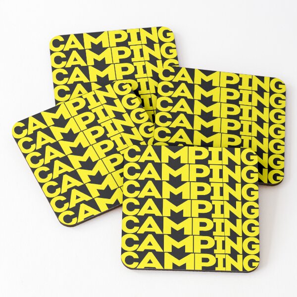 Item preview, Camping in repeated text designed and sold by hockeng.