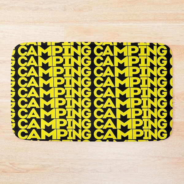 Item preview, Camping in repeated text designed and sold by hockeng.