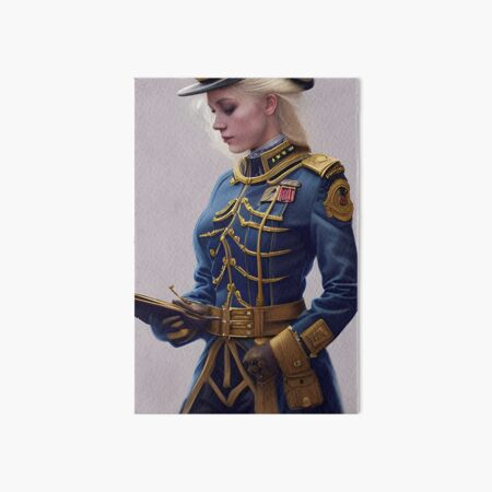 Military Steampunk Woman in uniform Digital Art art prints and posters by  mixedmarcelarts 