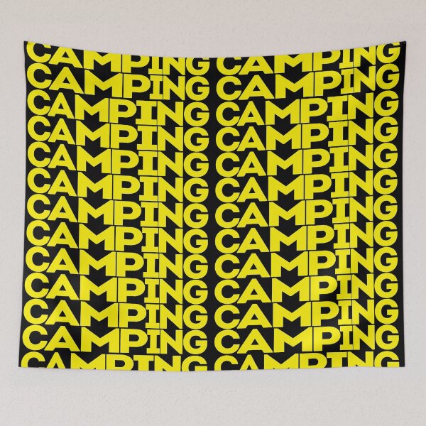 Item preview, Camping in repeated text designed and sold by hockeng.