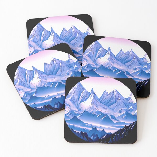 Item preview, Winter mountains in a circle designed and sold by HarriPaloma.